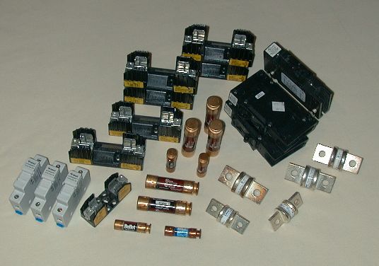 Assorted fuses.