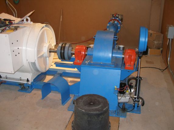 Generator and Turbine on a system built by SunWater Power Systems/Homepower