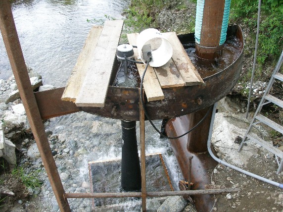  An LH1000 operating under 6 feet of head, producing 500 watts.