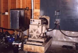 A small diesel genset was the only power source before we installed the hydro system.